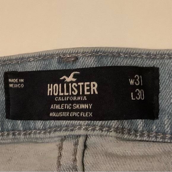 31 x 30 LIGHT WASH ATHLETIC SKINNY JEANS - Picture 11 of 11